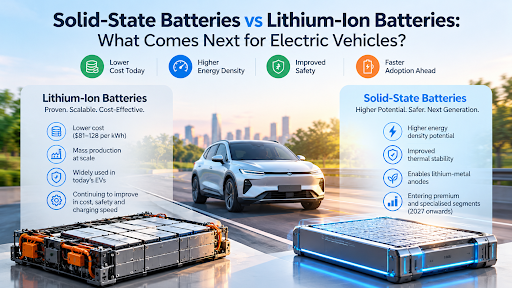 Solid-State Batteries vs Lithium-Ion Batteries: What Comes Next for Electric Vehicles?